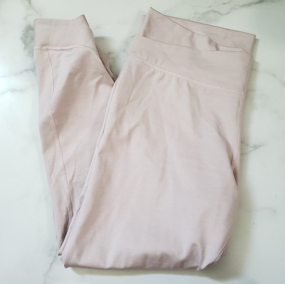Nike Yoga High Waist 7/8 Blush Pink Leggings Size XXL - Picture 2 of 10